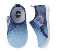 JIASUQI Toddler Water Shoes for Boys Girls Kids Quick Dry Breathable Barefoot Swim Beach Aqua Shoes for Outdoor Water Sports Pool River(Bmeshdaliblue,Size 11-11.5)