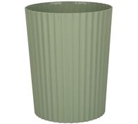 JiatuA Small Trash Can Plastic Wastebasket Round Garbage Container Bin for Bathroom, Kitchen, Bedroom, Home Office, College Dorm, Green