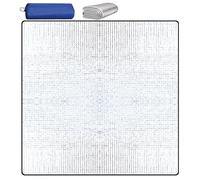 Jiavlyx 200 x 200 cm Aluminium Insulation Mat, Folding Insulation Mat, Camping Mat Thermal Lolling Mat, Aluminium Camping Mat, for Camping, Beach, Hiking
