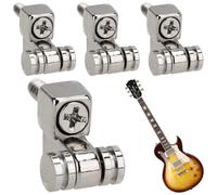 Jiavlyx Pack of 4 Guitar Roller Strings, Silver, with Screws, Tree String Retainer, Roller Guitar String, String Retainer, Suitable for Electric Guitars and Electric Basses