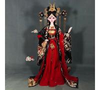 Jiawinng Chinese Doll 3D Oriental Collectible 24In Ancient Princess Scene Decoration Bride Doll for Play House Room Decor Holiday Christmas Day Birthday Gift,Red