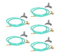 Jiawu 1:12 Dollhouse Irrigation Hose 5PCS Mini Simulation Water Pipe for Garden Scene, Portable Small Size Plastic Hose Set Fit Doll House Decor, Cute Accessories for Kids Over 3 Years