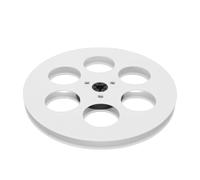 Jiawu 1/4 7 Inch Empty Tape Reel, Empty Reel with 6 Holes, ABS Construction, Ideal for Tape Recorder Repair, 1/4 Inch Compatible (White)