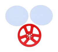 Jiawu 1/4 7 Inch Reel to Reel Tape Recorder Empty Tape Reels (Red)