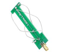 Jiawu 1.6G 4 Arm Helical Antenna PCB 1.4-.68GHz Wide Range Electronic Component for Satellite Positioning Systems, Cardioid Pattern, 50Ω SMA Male (Green)