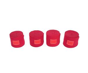 Jiawu 10 Cm Width Thicken Horse Wraps Set of 4 Multi Functional and Practical [complete protection] (Red)