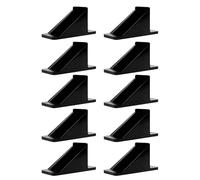 Jiawu 10 Pack Snow Guards for Metal Roofs, Roof Snow Stops with Sealing Washers & Screws, Prevent Sliding Ice for RV, Trailer (Black)