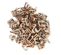 Jiawu 100 Pcs Decorative Music Note Wooden Cutouts, Mixed Musical Notes for DIY Crafts, Scrapbooking, Card Making, Wedding, Birthday Party, Christmas Decor (Wooden Musical Notes)