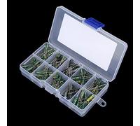 Jiawu 100pcs 10 Values 10V-63V 10uf-470uf High Grade Radial Electrolytic Audio Capacitor Assorted Kit with Plastic Box