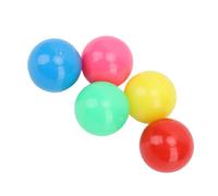 Jiawu 100PCS Plastic Game Replacement Marbles 20mm Hollow Colorful Counting Balls for Math Teaching Probability with Storage Box