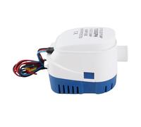 Jiawu 1100GPH 12V Marine Automatic Submersible Bilge Pump with Built-in Float Switch, Fully Auto Boat Water Pump, Rustproof PVC & Copper, High Flow 1100GPH, Ignition Protected,