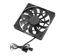 Jiawu 120mm CPU Fan, 4pin PWM Computer, 1800RPM Reverse Blade Case Cooling Fan Vibration and Noise Reduction, 60cm Long PWM Daisy Chain, Computer Cases, Heat Sinks and CPU Coolers.