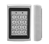 Jiawu 125KHz Metal Door Access Control Keypad, Password Card Reader with Backlit Keypad, Electric Lock Relay Output for Home Office Security