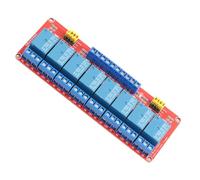 Jiawu 12V 8 Channel Optocoupler Relay Module Board High & Low Actuator, 5V/24V Single Chip Microcomputer Compatible, AC /10A DC 30V/10A Load, Fault-Tolerant Design (24V)