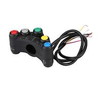 Jiawu 12V Motorcycle Handlebar Switch 22mm 7 in 1 Headlight Turn Signal Fog Light Horn ON/OFF Start Kill Switch for ATV Scooter Snowmobile