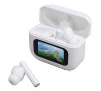 Jiawu 144 Languages Translation Earbuds with Active Noise Cancelling for Clear Communication, Bluetooth 5.4 Touch Control, Perfect for Travel or Learning (White)