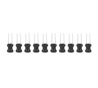 Jiawu 145Pcs Inductor Assorted Kit, 10uH to 10mH 12 Values Vertical Choke Inductors, Small Inductor Coil with PVC Tube Protection, for Electronic Projects Circuit Boards
