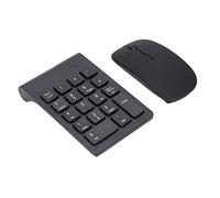 Jiawu 18 Key Usb Keypad, Wide Compatibility Number Pad Mouse Combo Portable Size 2.4GHz Wireless for Office for Home for Travel