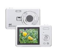 Jiawu 2.4inch Digital Camera, 50MP 4K Video Camera, 16X Zoom Compact Cameras with Screen and Fill Light, Portable for Photography, Travel Selfie (32GB)