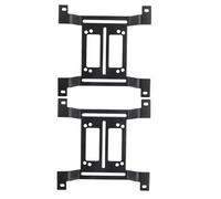 Jiawu 2 Pack Water Cooling Bracket, Sturdy Iron Oxidation Finish Pump Mounting Bracket, 120mm Metal Computer Cooling with Plated Brackets and Screws for PC Water System