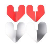 Jiawu 2 Pcs Boat Bow Guard, Stainless Steel Boat Bow Protector Notched with Self Adhesive Sticker for Protecting Boat Ship From Scratches, Bow Keel Guard, Bow Guard for Boats