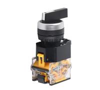 Jiawu 22mm 3 Position Auto Reset Selector Switch, LA38-20BX33