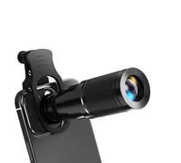 Jiawu 22X Telephoto Phone Lens, Phone Camera Lens with Multi Layer Coating, Includes Foldable Tripod Handle and Clean Cloth, Universal On Zoom for Most Smartphones