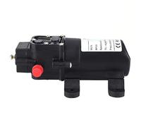 Jiawu 24V 70W Double Side Straight Pipe Self Priming Single Suction Diaphragm Water Pump, High Pressure Low Current, 70M Hydraulic Head, 9Kg Max Pressure, Connect to 8-10MM Pipe
