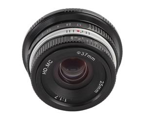 Jiawu 25mm F1.7 Vertebral Manual Focus Lens for X-E1 X-A2 X-A5 X-A7-artistic Vintage Camera Lens with Broad Aperture for Portrait and Landscape Photography (black)