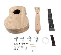 Jiawu 26Inch Tenor Ukulele DIY Kit Zebra Wood Build Set | Complete Assembly Set, Rosewood Fingerboard, Precision Cut Joints, Fun Woodworking Project