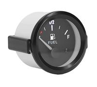 Jiawu 2in Motorcycle Fuel Level Gauge with LED Backlight, ABS Fuel Tank Meter for Gasoline Modified Models, Accurate Display,