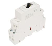 Jiawu 2P 25A 50Hz DIN Rail Household AC Contactor with Manual Control Switch, 250VAC, Quiet Operation Below 15dB, 75% (2NO)