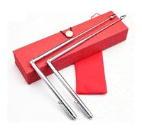 Jiawu 2Pcs Dowsing Rods, Retractable Stainless Steel Divining Rods (Silver)