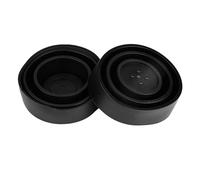 Jiawu 2Pcs Rubber LED Headlight Dust Cover, 95mm Seal Cap | Universal Fit for 2.5-3.75in Openings, Housing Seal, Black PVC Material, Pair Pack