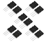 Jiawu 2SA1943 2SC5200 Transistor, 5 Pair 10 Pcs High Power Audio Matched Transistor, Audio with Convenient Replacement Set for Power Amplifier