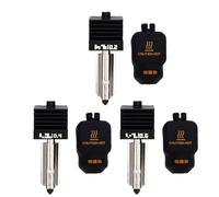 Jiawu 3 PCS Hotend Set, Leakage Proof Print Head Hot End Kit, 0.2mm 0.4mm 0.6mm Nozzle Hotends and Silicone Covers Set for Lab H2D H2S