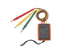 Jiawu 3 Phase Rotation Tester Digital SM852B Phase Sequence Meter 20-400Hz AC 60-600V Portable LED Indicator Multifunction Open Detection with Clips