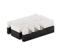 Jiawu 3 Phase Solid State Relay, 40A AC to AC SSR Input 90- Load 24-480V, 3 Phase SSR with Engineering Plastic Case for CNC Machinery Industrial Automation Device Computer