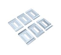 Jiawu 30 Pack Cable Tray Clamps, Hold Down Clips for Wire Mesh Cable Trays, 4-6mm Diameter, Outdoor Cord Clips for Securing to Ground or Support Structures, Cabling Accessory (30Pcs)