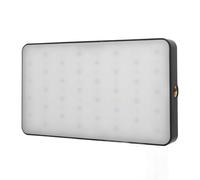 Jiawu 3000mAh Rechargeable Phone Light RGB Lighting Selfie Light with Cold Shoe Adapter for Conference, Portable Fill for Video Conferences