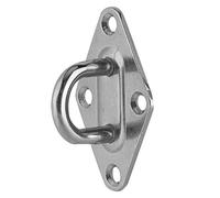 Jiawu 304 Stainless Steel Pad Eye, 5mm, Marine Grade | Boat Yacht Hardware Accessory, Polished Surface, for Shade Sail Hammock Kits, Trucks Trailers Caravans, Silver