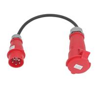 Jiawu 32A Female to 16A Male CEE Adapter 5 Pin High Current IP44 for Construction Sites Camping Garden 220-380V or 240-415V