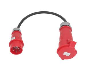 Jiawu 32A Female to 16A Male CEE Adapter 5 Pin High Current IP44 for Construction Sites Camping Garden 220-380V or 240-415V