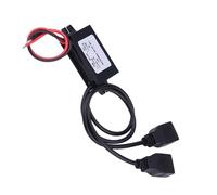 Jiawu 3A DC 12V to DC 5V USB Adapter Module for Car Motorcycle, Ultra-thin