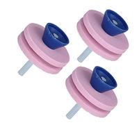 Jiawu 3Pcs Grinding Wheel Abrasive Disc Sharpener Blade Replacement for Lawn Mower, 56mm Corundum Sharpening Wheel for Blade Sharpening, Easy Install Lawn Mower Sharpener (Clear)
