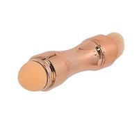 Jiawu 4 in 1 Makeup Brush, Portable Lightweight Soft Elastic Bristles Travel Makeup Brush Set, Mini Facial with Dual-Ended Caps for Travel Daily