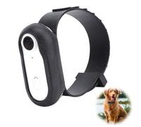 Jiawu 4K Pet Collar Camera, 120° Wide Angle Cat Camera Collar, Dog Collar Camera, Small Action Camera for Video Records, Wearable Camera for Cats Dogs (White)
