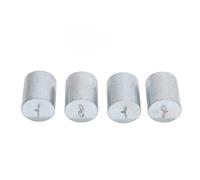 Jiawu 4PCS 200g Weights with Hook, Chrome Plated Steel Calibration Weight Set for Laboratory, Classroom, School Teaching and Home Experiments - Precision Balance Testing