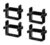 Jiawu 4PCS Leaf Spring Clamp Kit Stainless Steel for Trailers Black (Black)