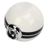 Jiawu 5 Speed Gear Shift Knob, Ergonomic Comfort Grip Manual Transmission Shifter Knob, Gear Shift Lever Head with 3 Adapters for 1967 2018 (White Black)